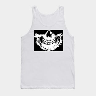 half skull skull - TMJ with nose Tank Top